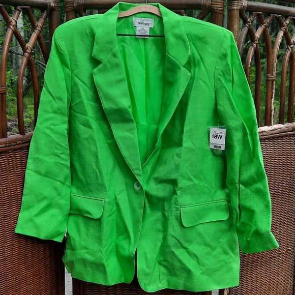 🆕️ Worthington Green Blazer Suit Jacket - Picture 1 of 7